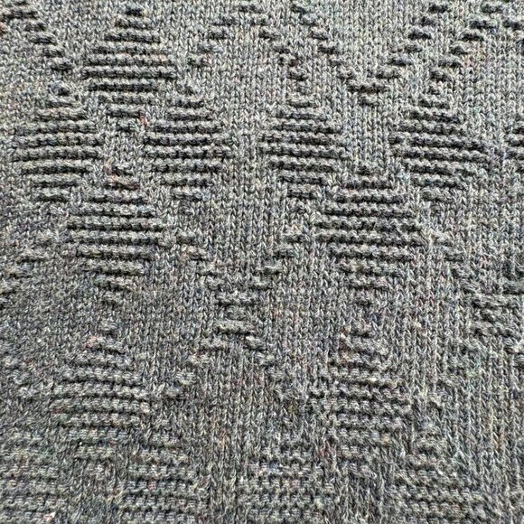 VTG Bill Blass Sweater Mens Grey L Embroidered Golf Bag V-Neck Pullover Knit USA - Picture 6 of 12